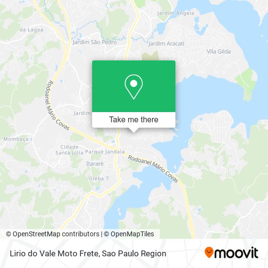 Lirio do Vale Moto Frete map