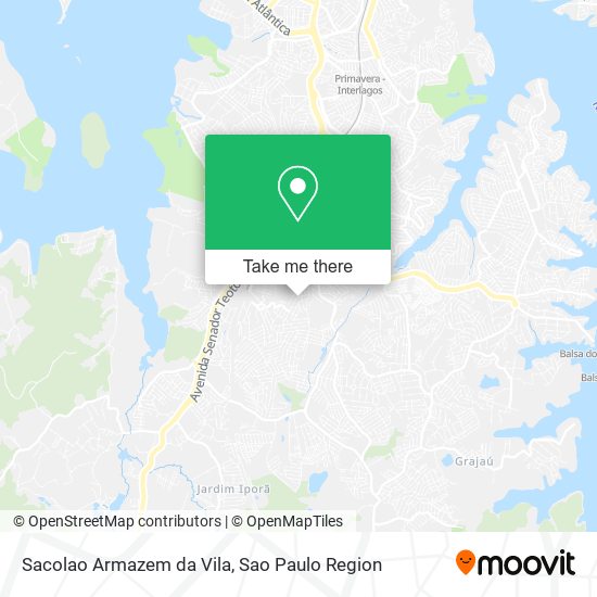 Sacolao Armazem da Vila map