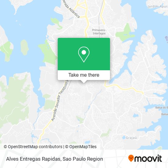 Mapa Alves Entregas Rapidas