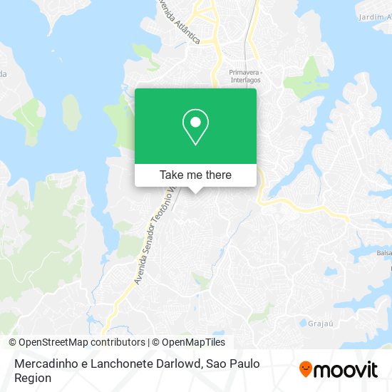 Mapa Mercadinho e Lanchonete Darlowd