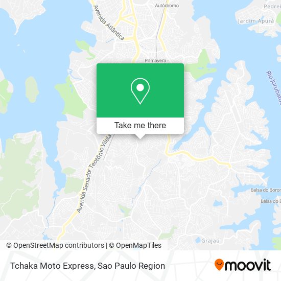 Mapa Tchaka Moto Express