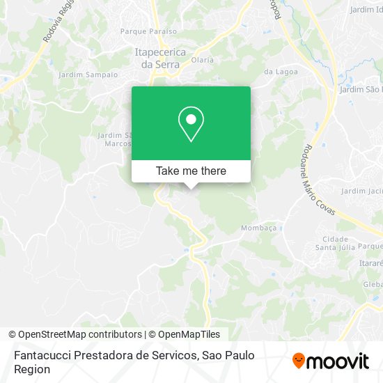 Mapa Fantacucci Prestadora de Servicos