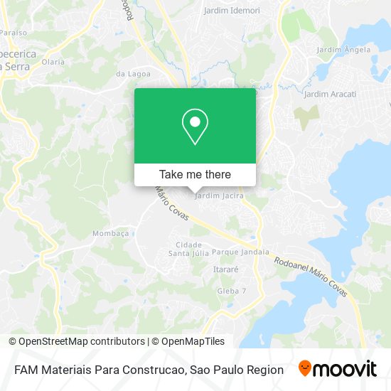 Mapa FAM Materiais Para Construcao