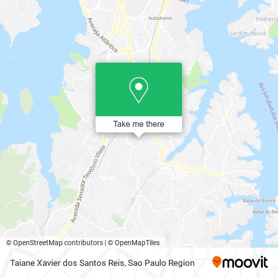 Taiane Xavier dos Santos Reis map