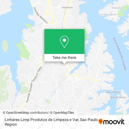 Mapa Linhares Limp Produtos de Limpeza e Var