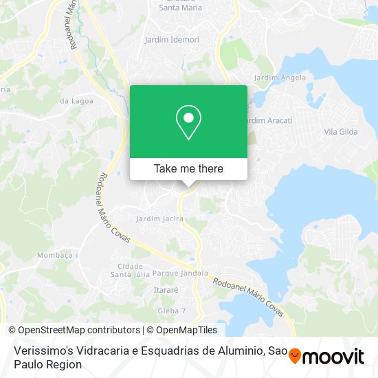 Verissimo's Vidracaria e Esquadrias de Aluminio map