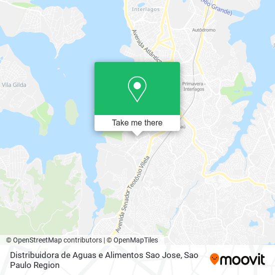 Mapa Distribuidora de Aguas e Alimentos Sao Jose