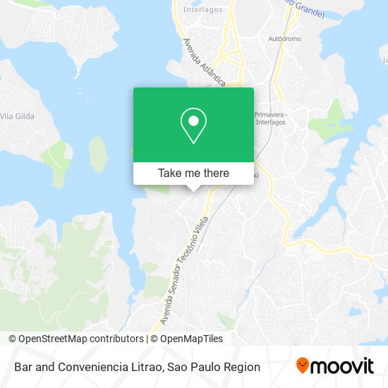 Mapa Bar and Conveniencia Litrao