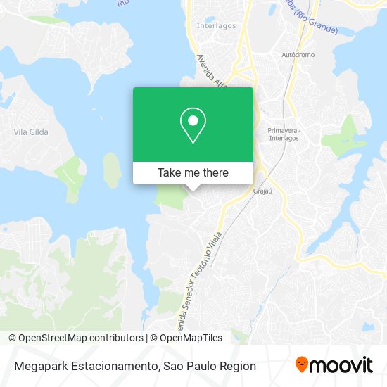 Mapa Megapark Estacionamento
