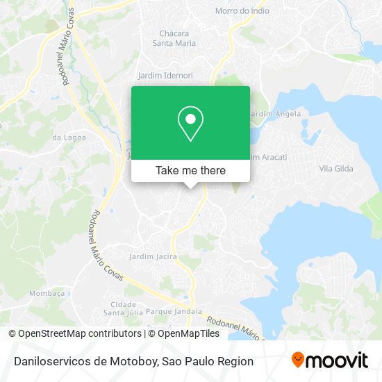 Mapa Daniloservicos de Motoboy