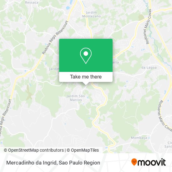 Mapa Mercadinho da Ingrid