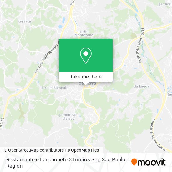 Restaurante e Lanchonete 3 Irmãos Srg map