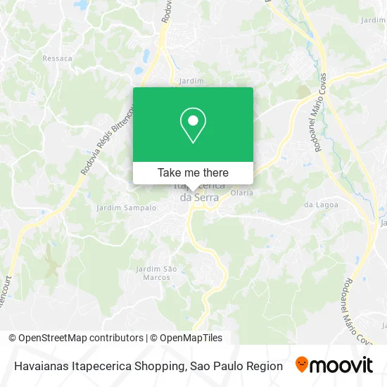 Havaianas Itapecerica Shopping map