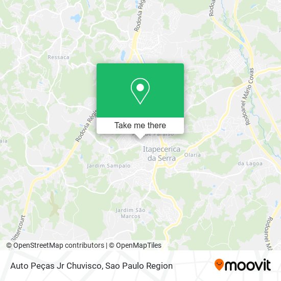 Auto Peças Jr Chuvisco map