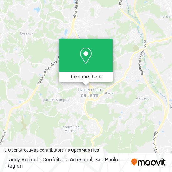 Mapa Lanny Andrade Confeitaria Artesanal