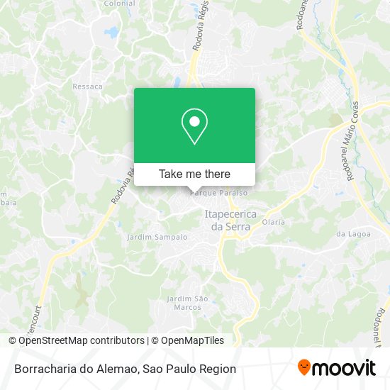 Mapa Borracharia do Alemao