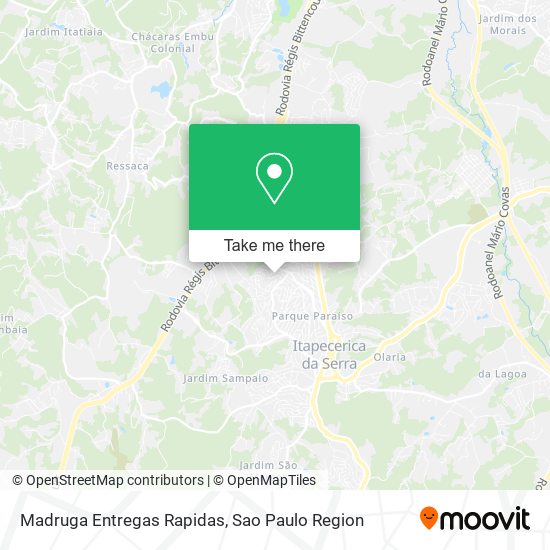 Mapa Madruga Entregas Rapidas