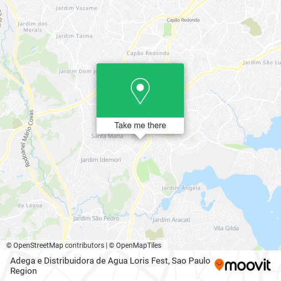 Adega e Distribuidora de Agua Loris Fest map