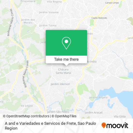 Mapa A and e Variedades e Servicos de Frete