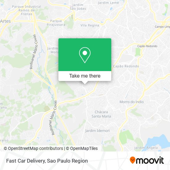 Mapa Fast Car Delivery