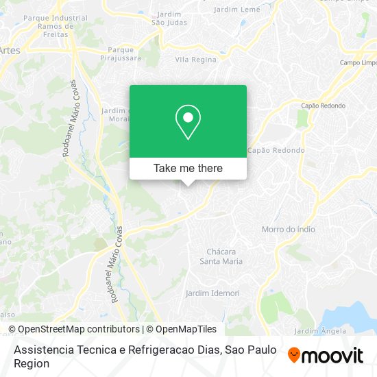 Assistencia Tecnica e Refrigeracao Dias map