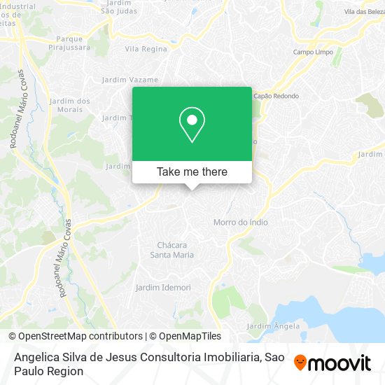 Mapa Angelica Silva de Jesus Consultoria Imobiliaria