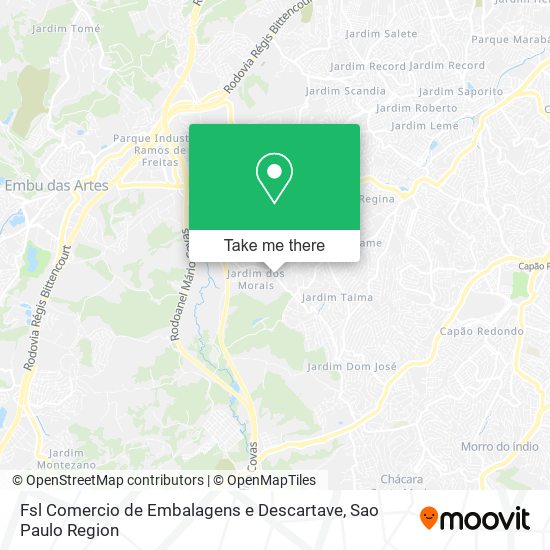 Fsl Comercio de Embalagens e Descartave map