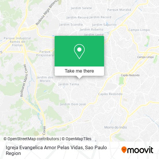 Mapa Igreja Evangelica Amor Pelas Vidas