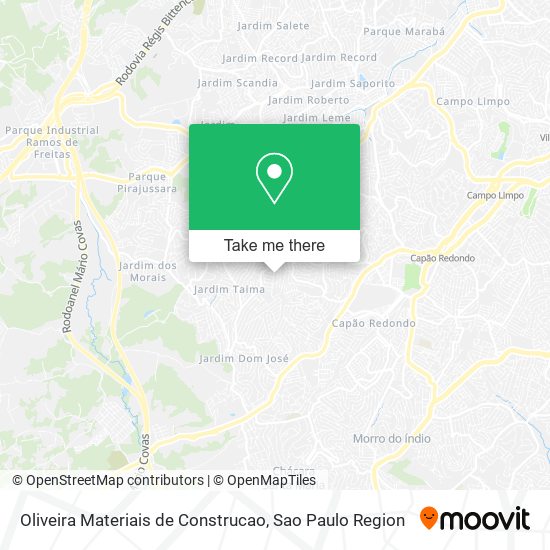 Oliveira Materiais de Construcao map