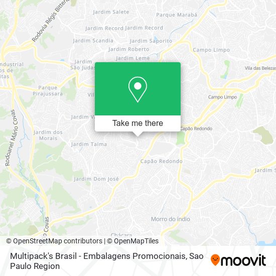 Multipack's Brasil - Embalagens Promocionais map