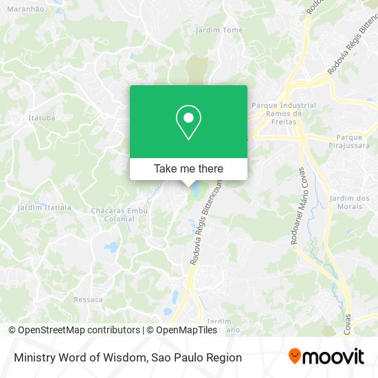 Ministry Word of Wisdom map