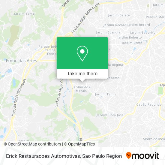 Mapa Erick Restauracoes Automotivas