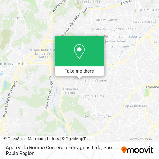 Aparecida Romao Comercio Ferragens Ltda map