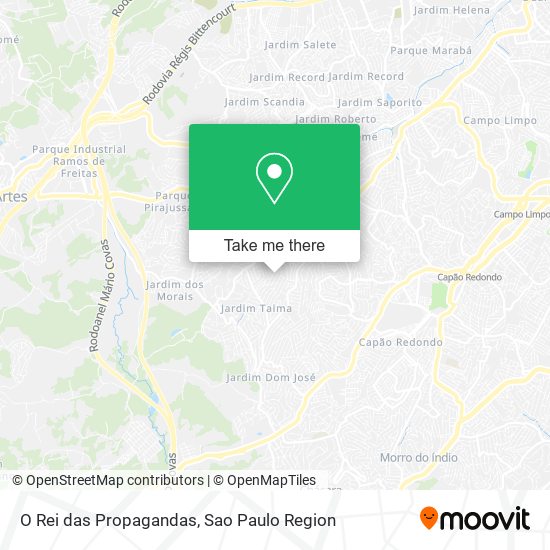 O Rei das Propagandas map