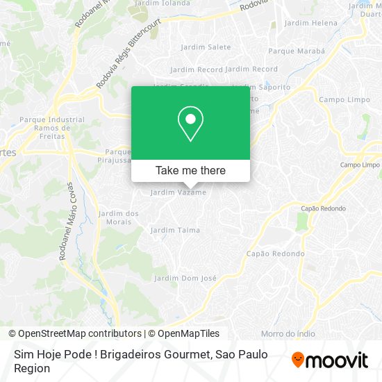 Sim Hoje Pode ! Brigadeiros Gourmet map