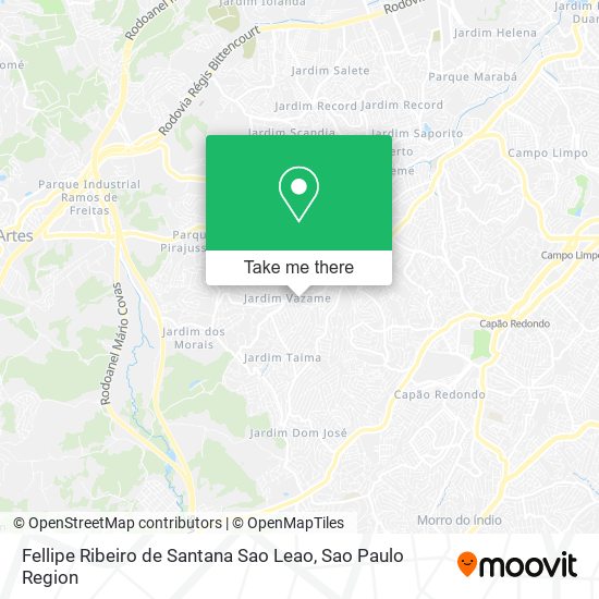 Fellipe Ribeiro de Santana Sao Leao map