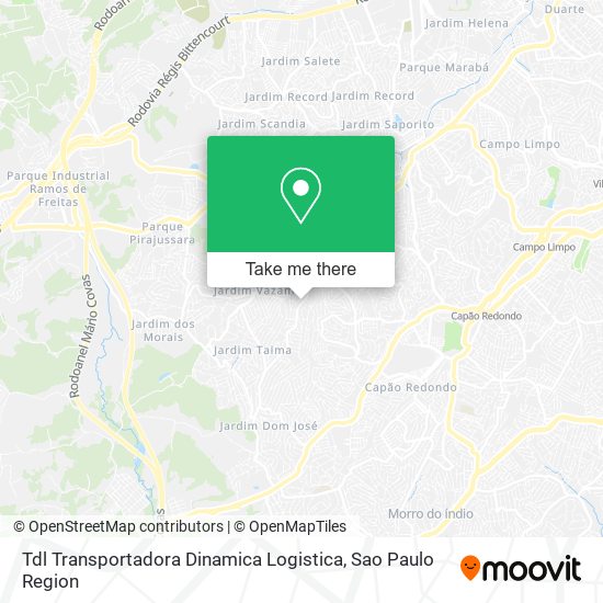 Mapa Tdl Transportadora Dinamica Logistica