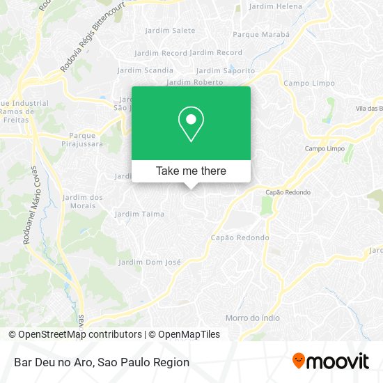 Mapa Bar Deu no Aro