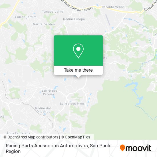 Mapa Racing Parts Acessorios Automotivos