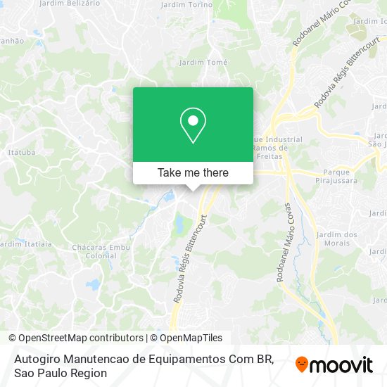 Autogiro Manutencao de Equipamentos Com BR map