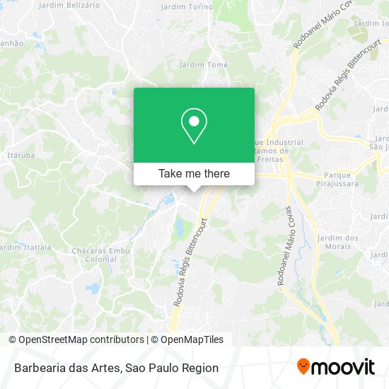 Barbearia das Artes map