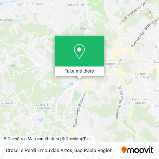 Mapa Cresci e Perdi Embu das Artes