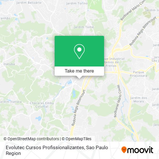 Evolutec Cursos Profissionalizantes map