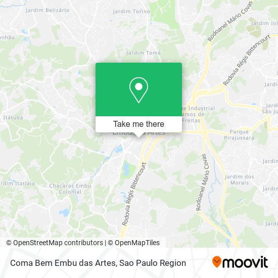 Mapa Coma Bem Embu das Artes