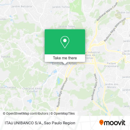 Mapa ITAú UNIBANCO S/A.