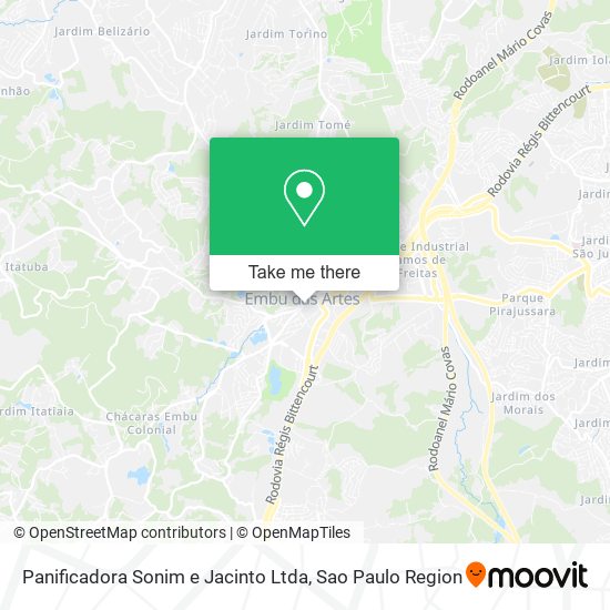 Mapa Panificadora Sonim e Jacinto Ltda