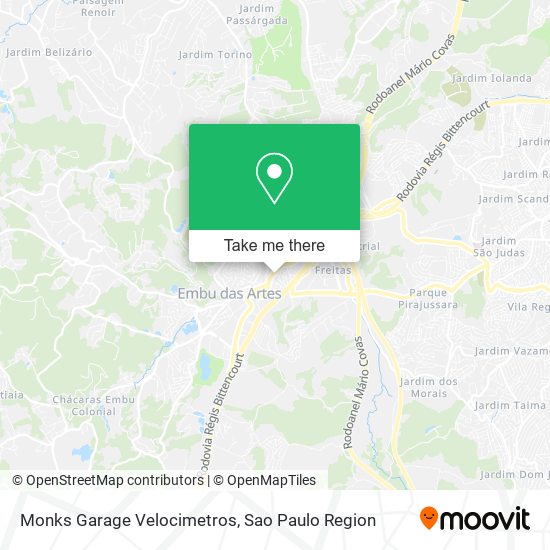 Monks Garage Velocimetros map