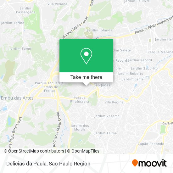 Delicias da Paula map