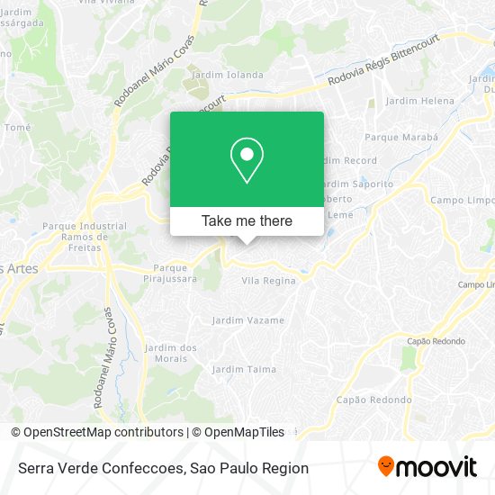 Mapa Serra Verde Confeccoes