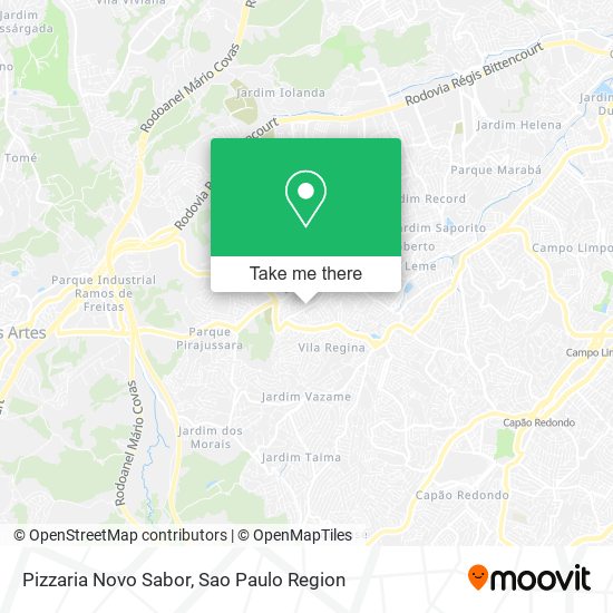 Pizzaria Novo Sabor map